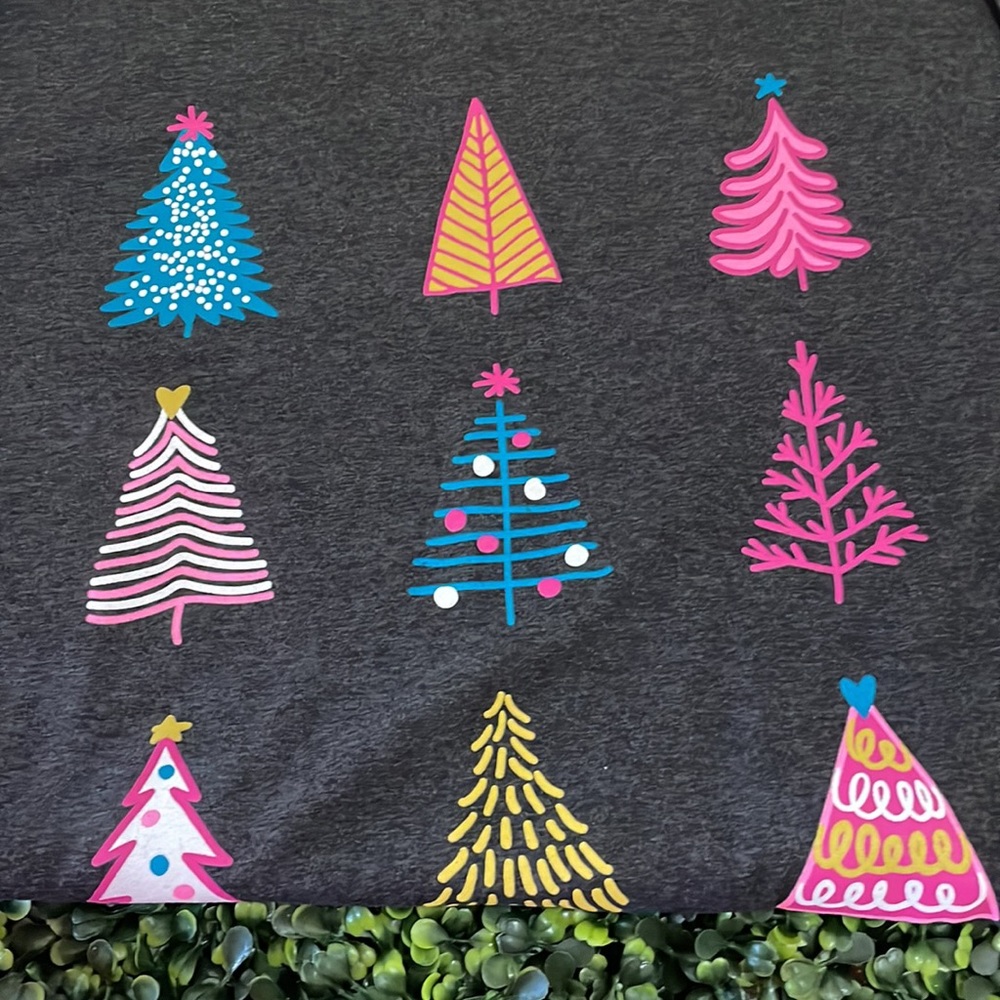 Oh Christmas Tree Multicolor Short Sleeve T-shirt Size 3X